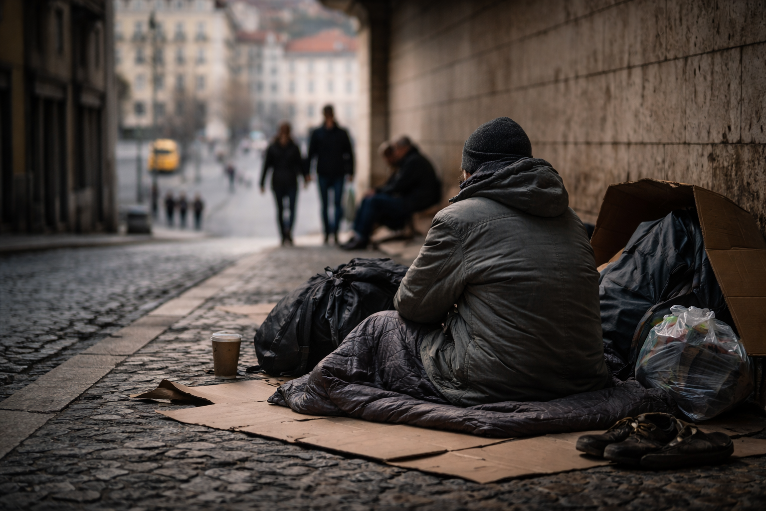 Sans-abri au Portugal
